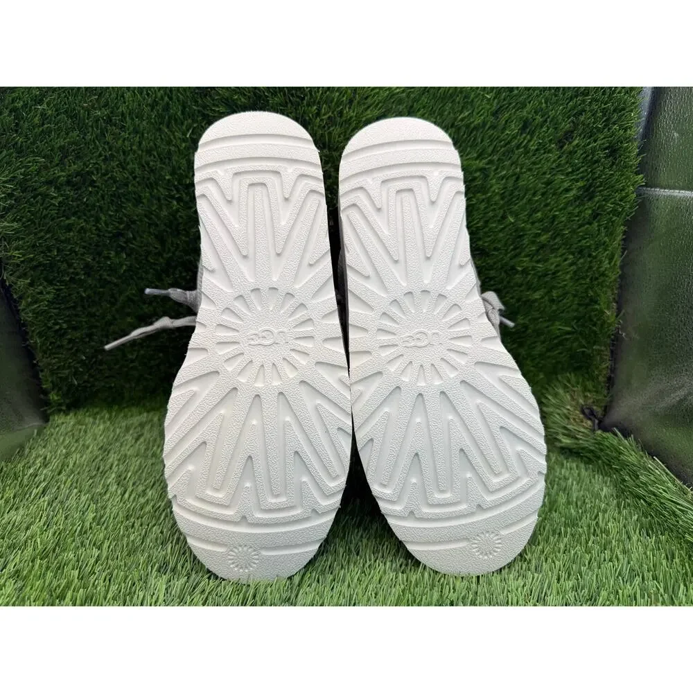 UGG Lo Lowmel 1168890BLK Athletic Sneaker Women's 8 Beige Suede Running Sports